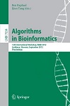 Algorithms in Bioinformatics by Ben Raphael, Jijun Tang
